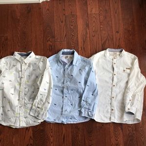 NWOT Set of 3 H & M Boys Button Down Shirts